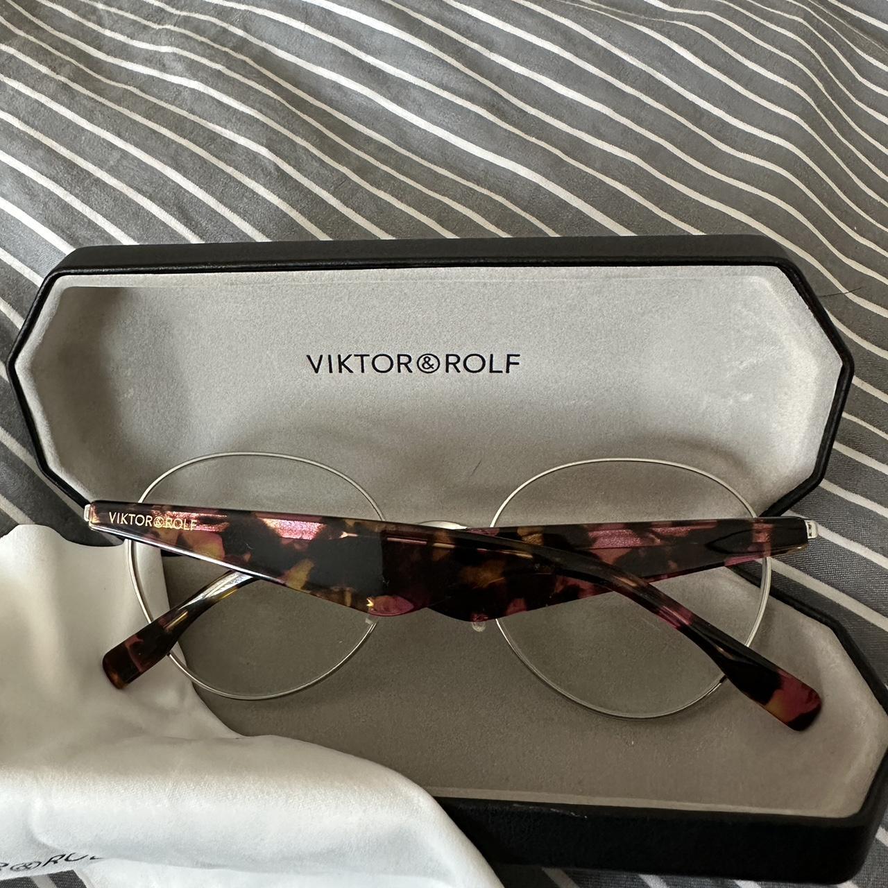 Viktor & Rolf vision glasses Colour silver and... - Depop