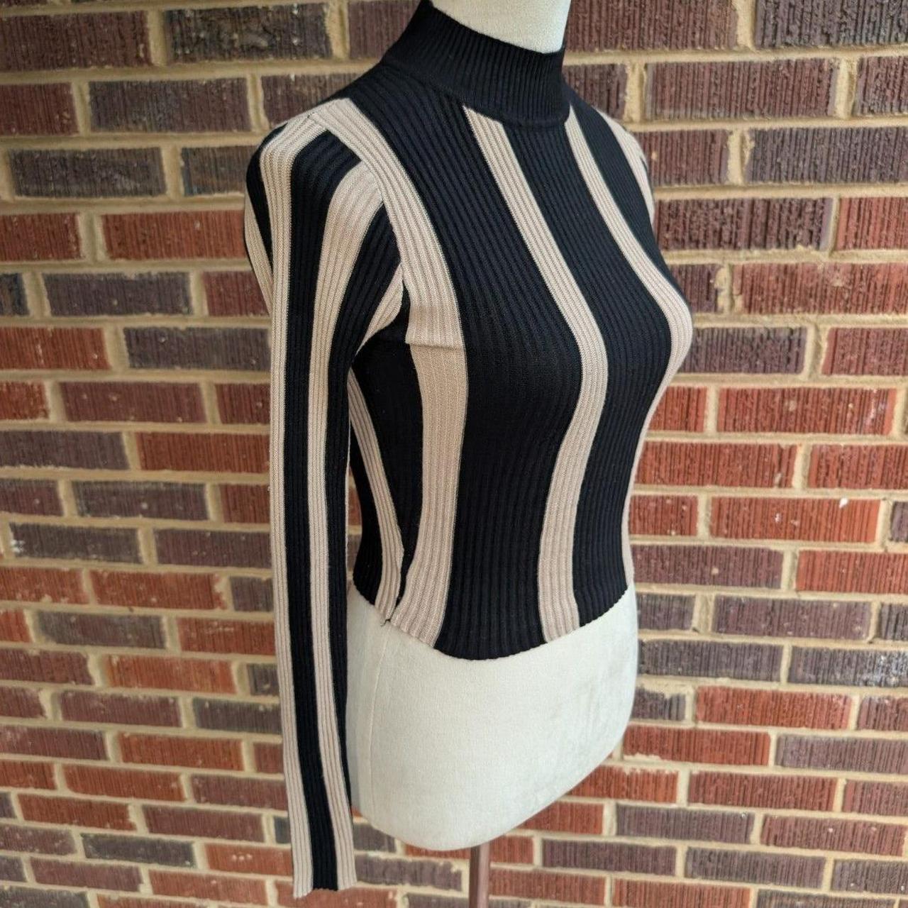 Source Unknown Women's Crop top - Black/Cream - S… - image 4