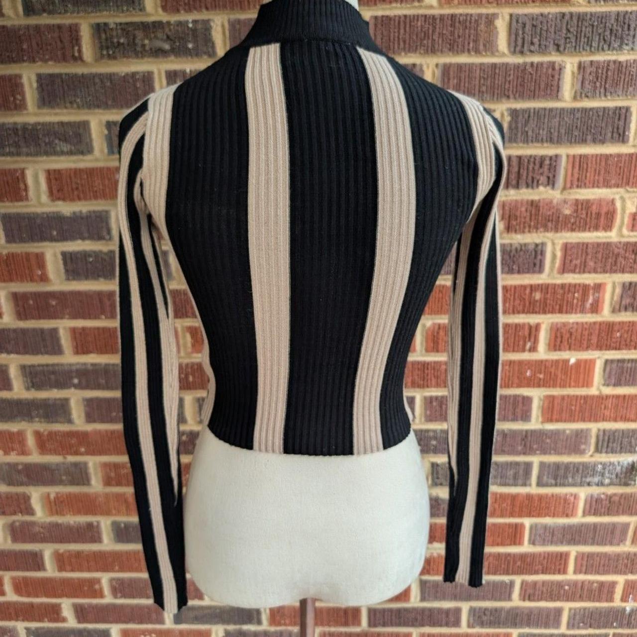 Source Unknown Women's Crop top - Black/Cream - S… - image 3