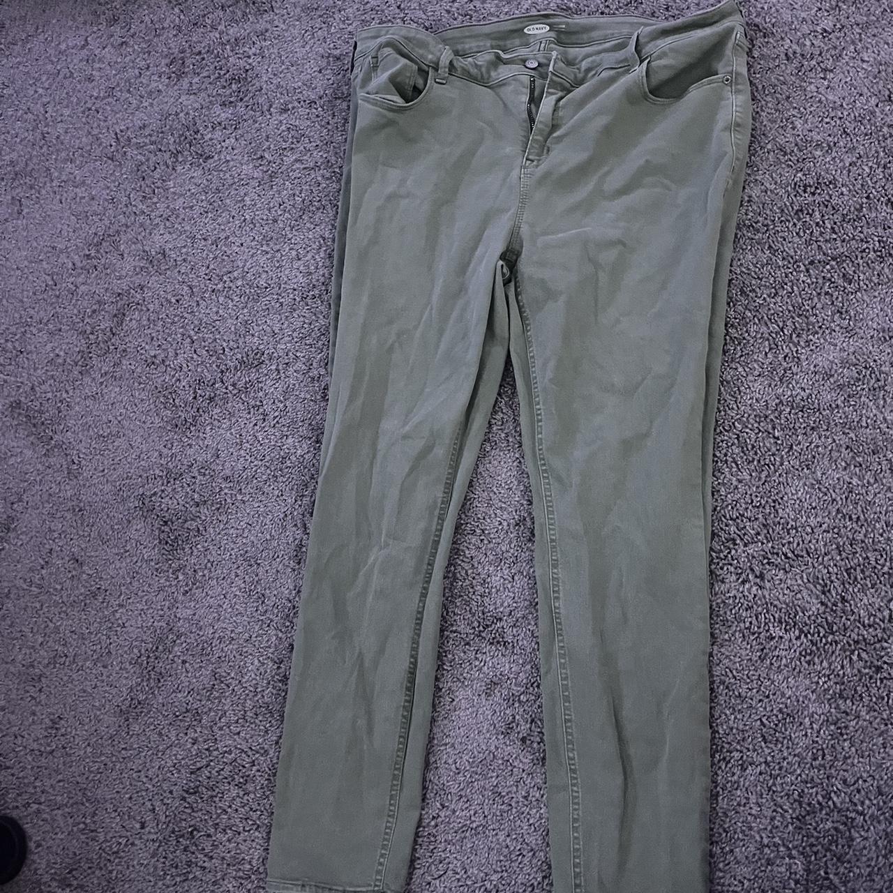 Old navy green sale rockstar jeans