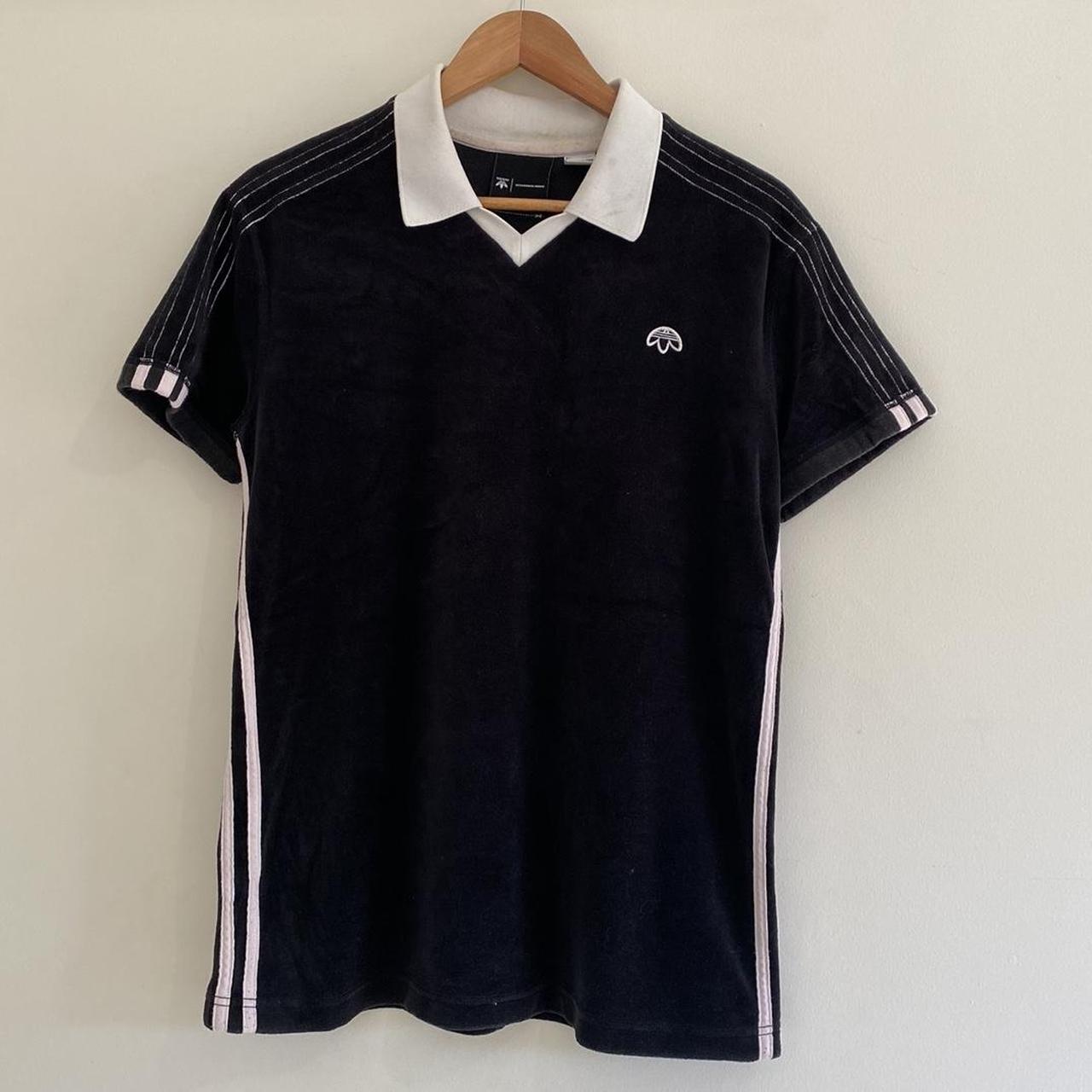 adidas X alexander wang black velour shirt has been