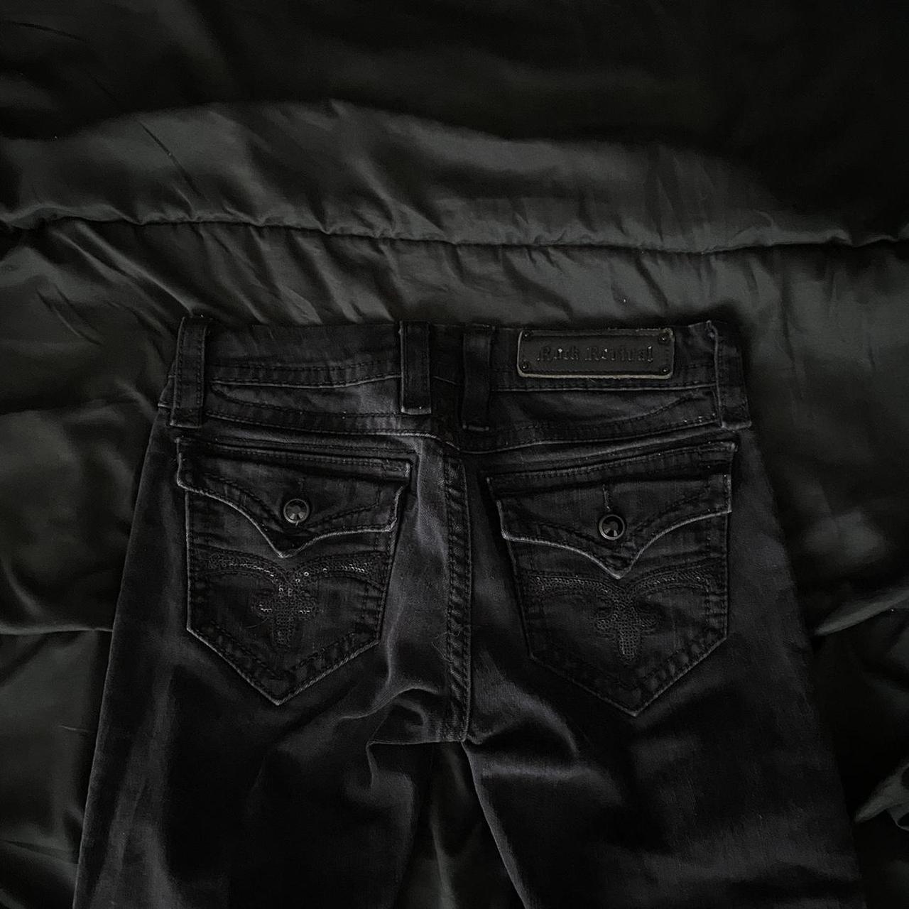 Rock Revival Jeans Black y2k low rise ROCK REVIVAL... Depop