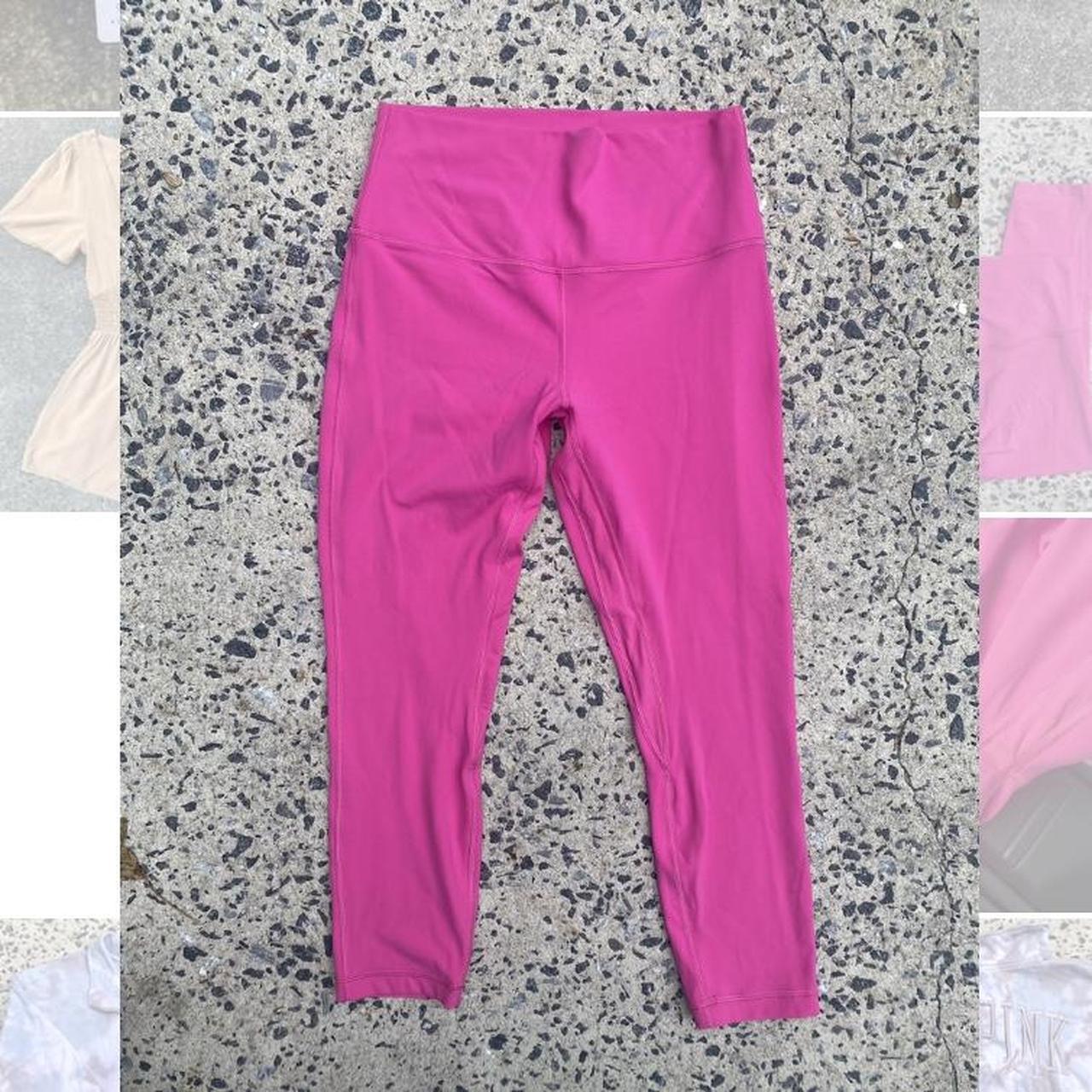Lululemon Align leggings in Sonic Pink Size 8 23” - Depop