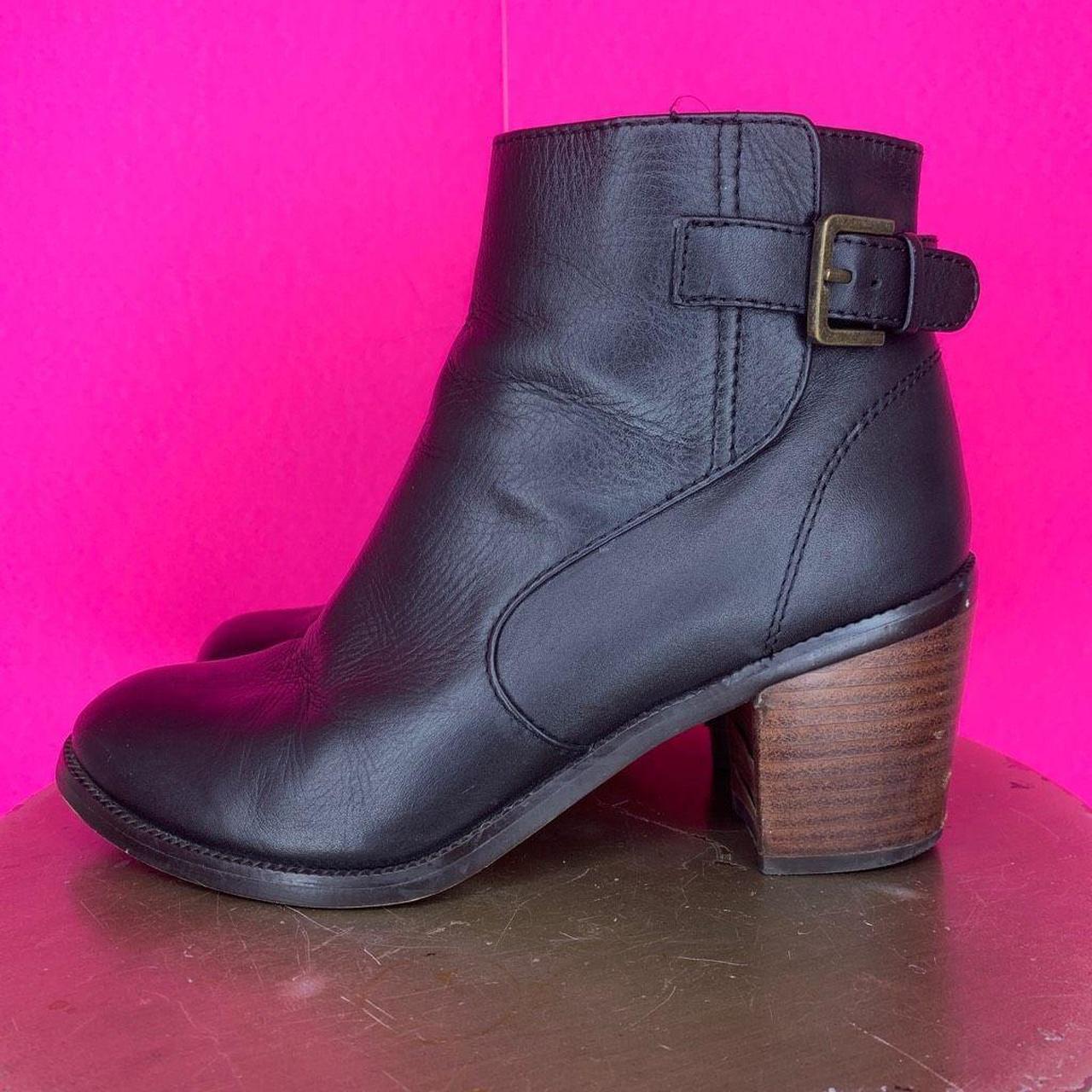 14TH & UNION LYNDA BLACK LEATHER ANKLE BOOT ️FIRM... Depop