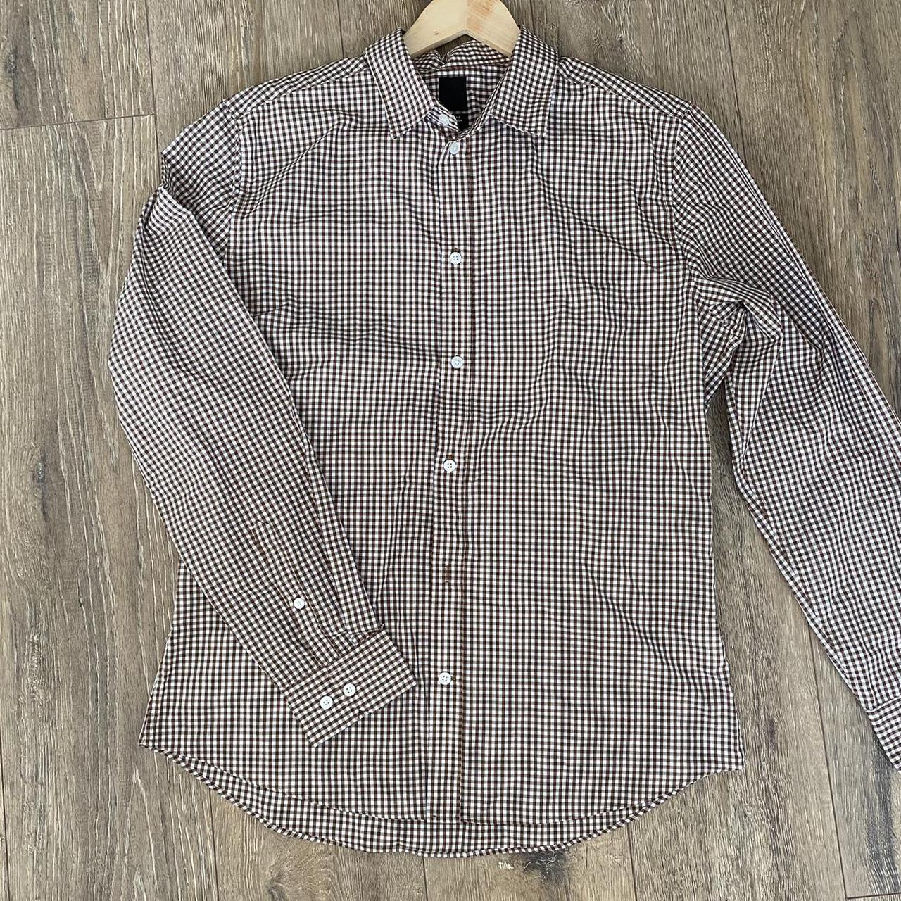 coolest vintage gingham shirt. oversized fit, mens... - Depop