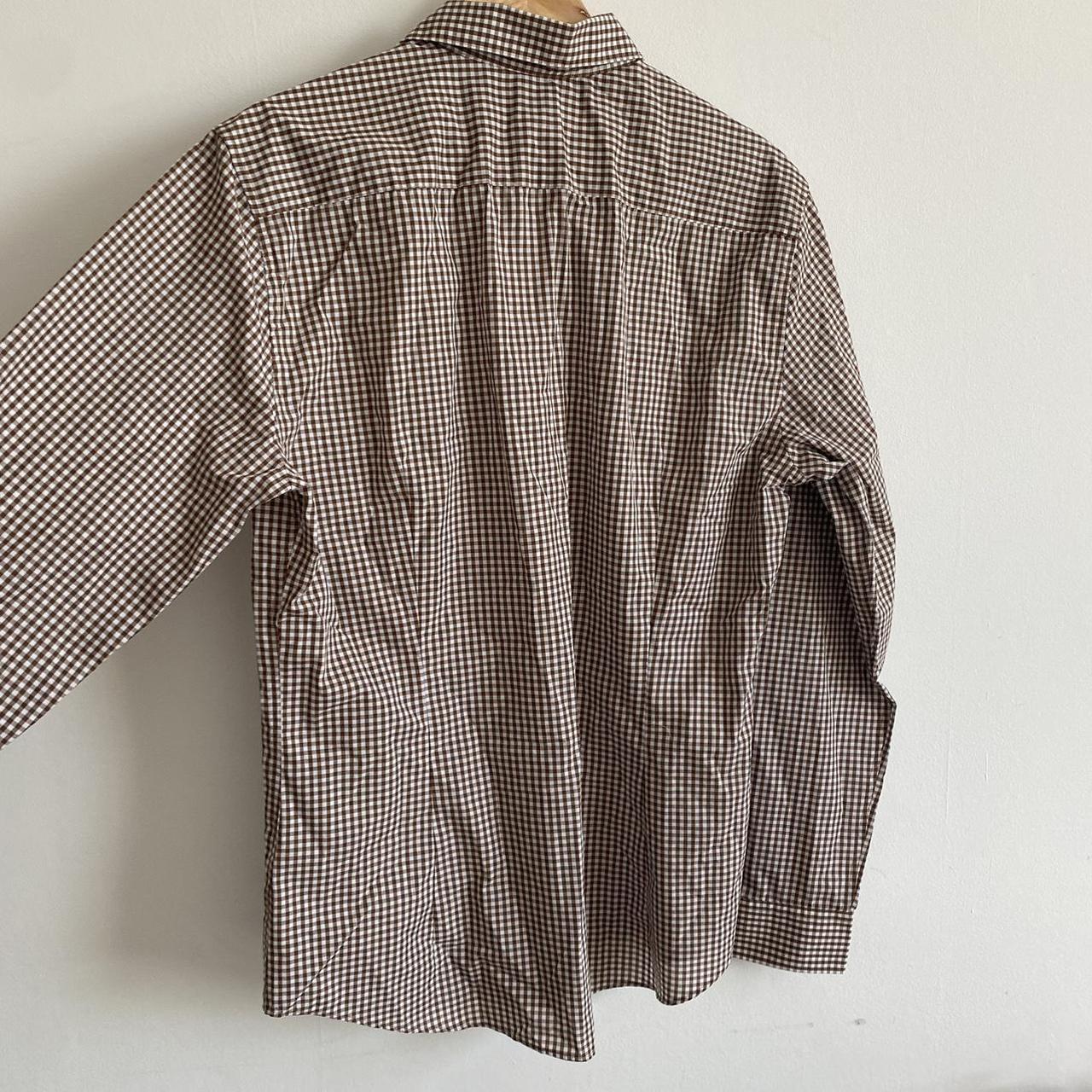 coolest vintage gingham shirt. oversized fit, mens... - Depop