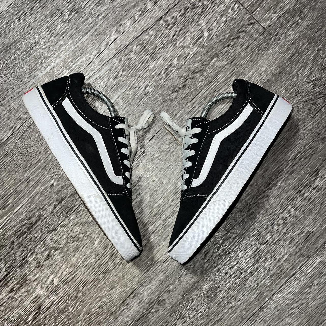 Vans Old Skool Black/White Size 10 Women Size 8.5... - Depop