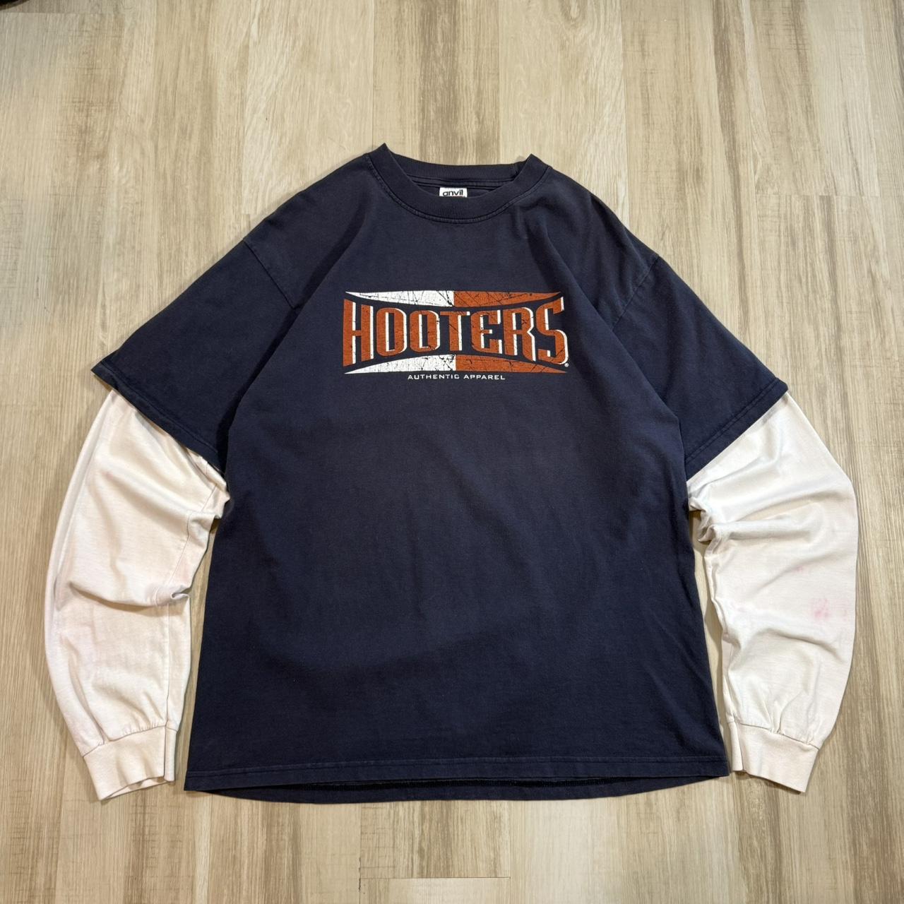 Men's T-shirt - Navy/Blue - L – Vintage Large Nav… - image 1