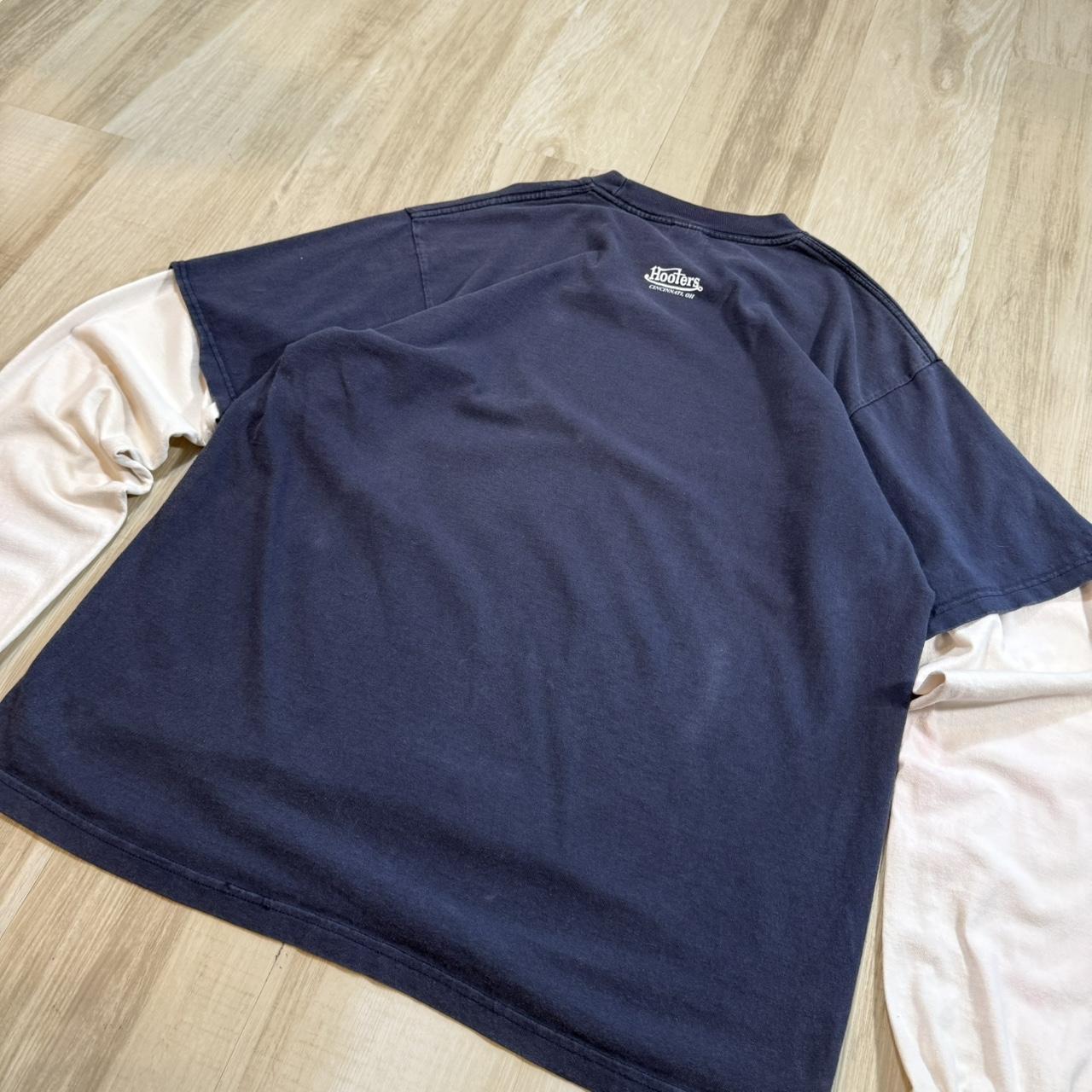 Men's T-shirt - Navy/Blue - L – Vintage Large Nav… - image 7