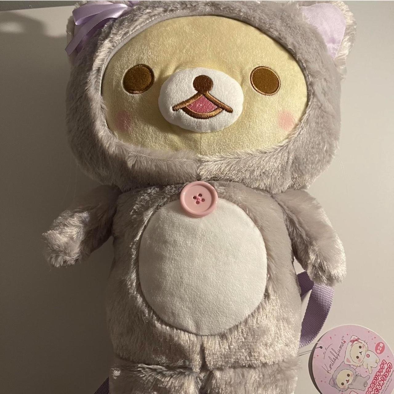 💖korilakkuma kitty plush backpack💖 𝑝𝑙𝑒𝑎𝑠𝑒 𝑟𝑒𝑎𝑑... - Depop