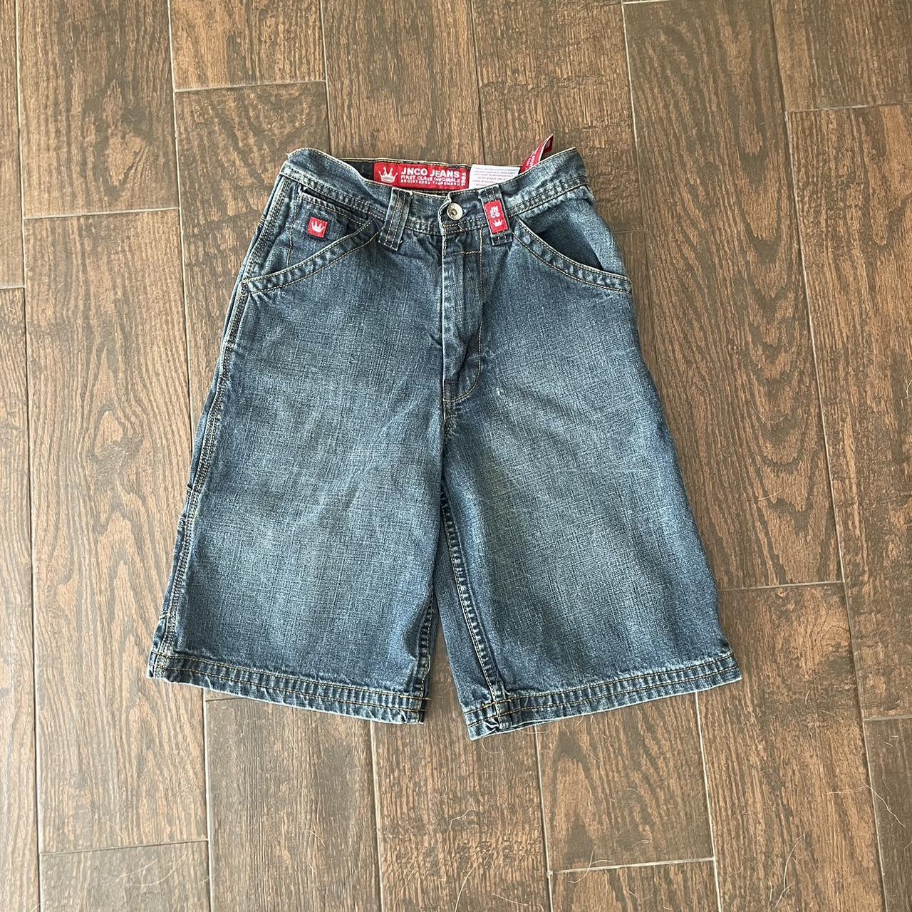 Jnco jorts. Flaws shown. Size 8 super small, let me... - Depop