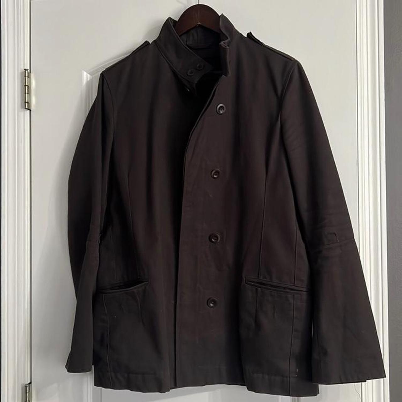 Reiss chore coat/ jacket in dark green color. Double... - Depop