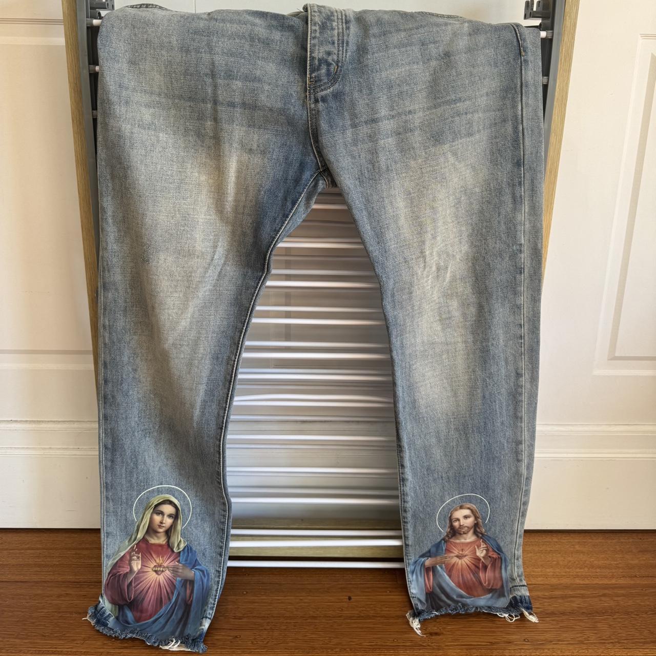 Mnml Jesus Jeans 38” Brand new condition Pick up... - Depop