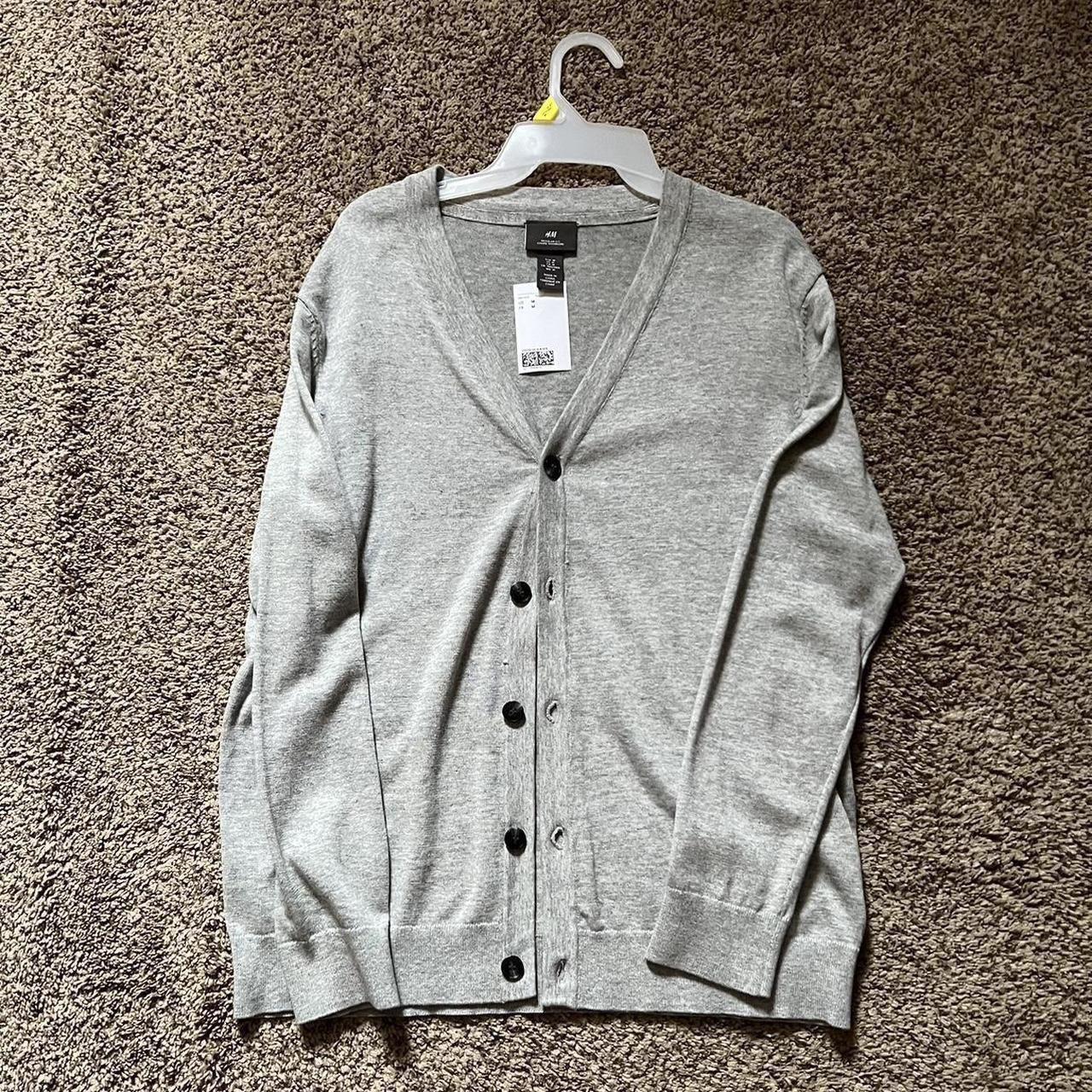 H&M grey cardigan sweater Brand new tags included... - Depop