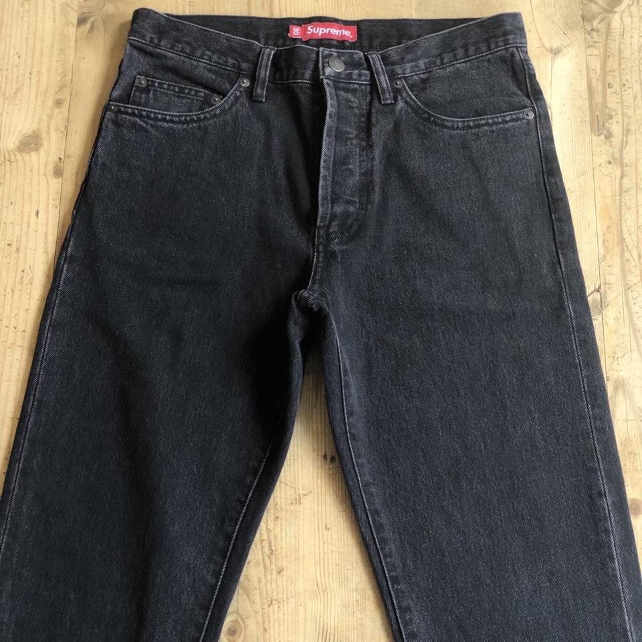 Supreme - Denim Skate Jean (Black) State: 10/10.... - Depop