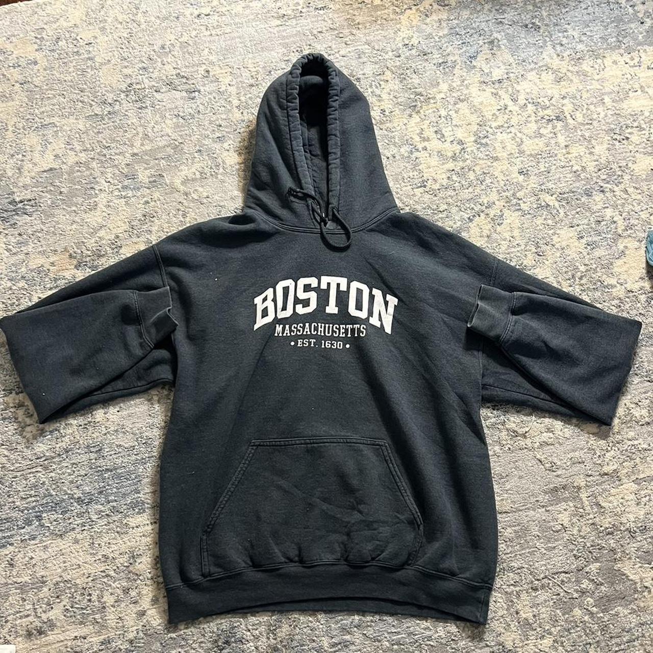 BOSTON MASSACHUSETTS HOODIE - Depop