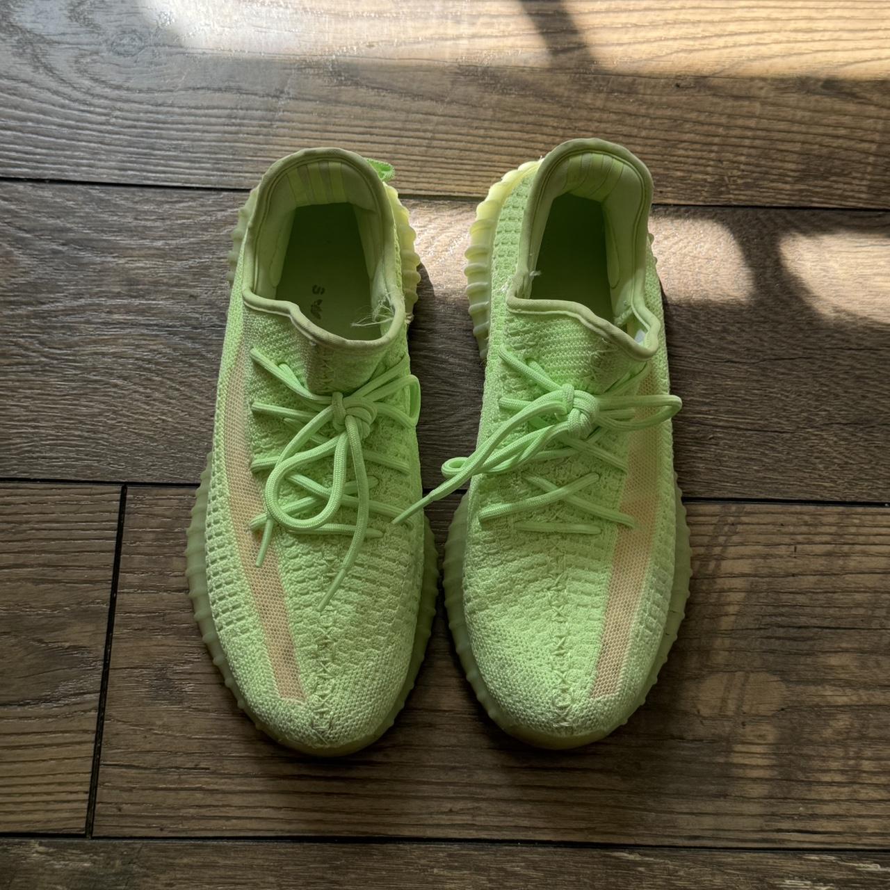 Lime green yeezys best sale