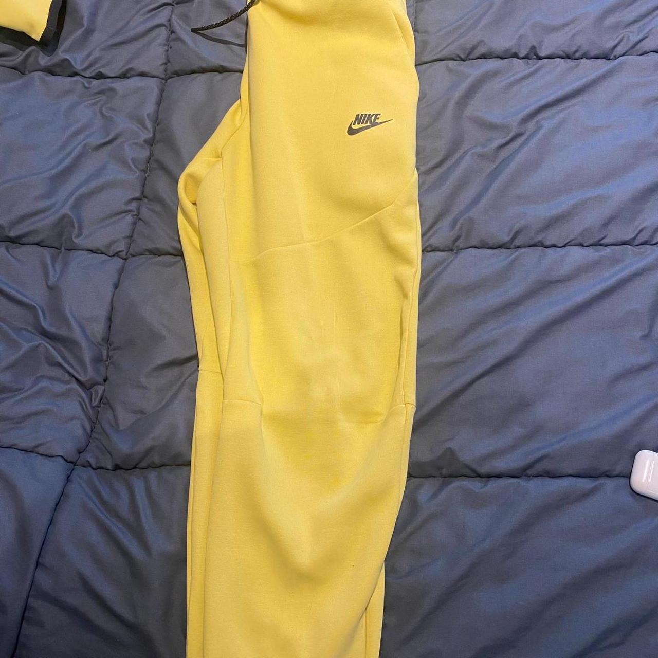 Nike Men's Yellow Hoodie | Depop