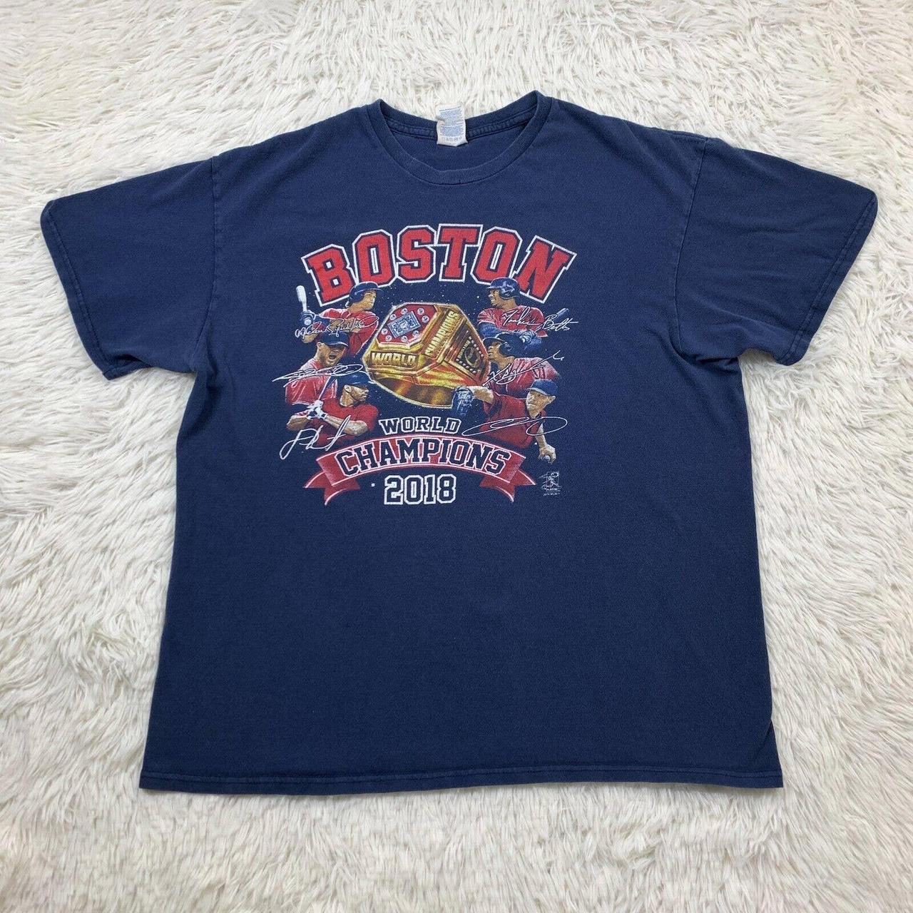 Boston Red Sox Shirt Mens XL Blue World Champions - Depop