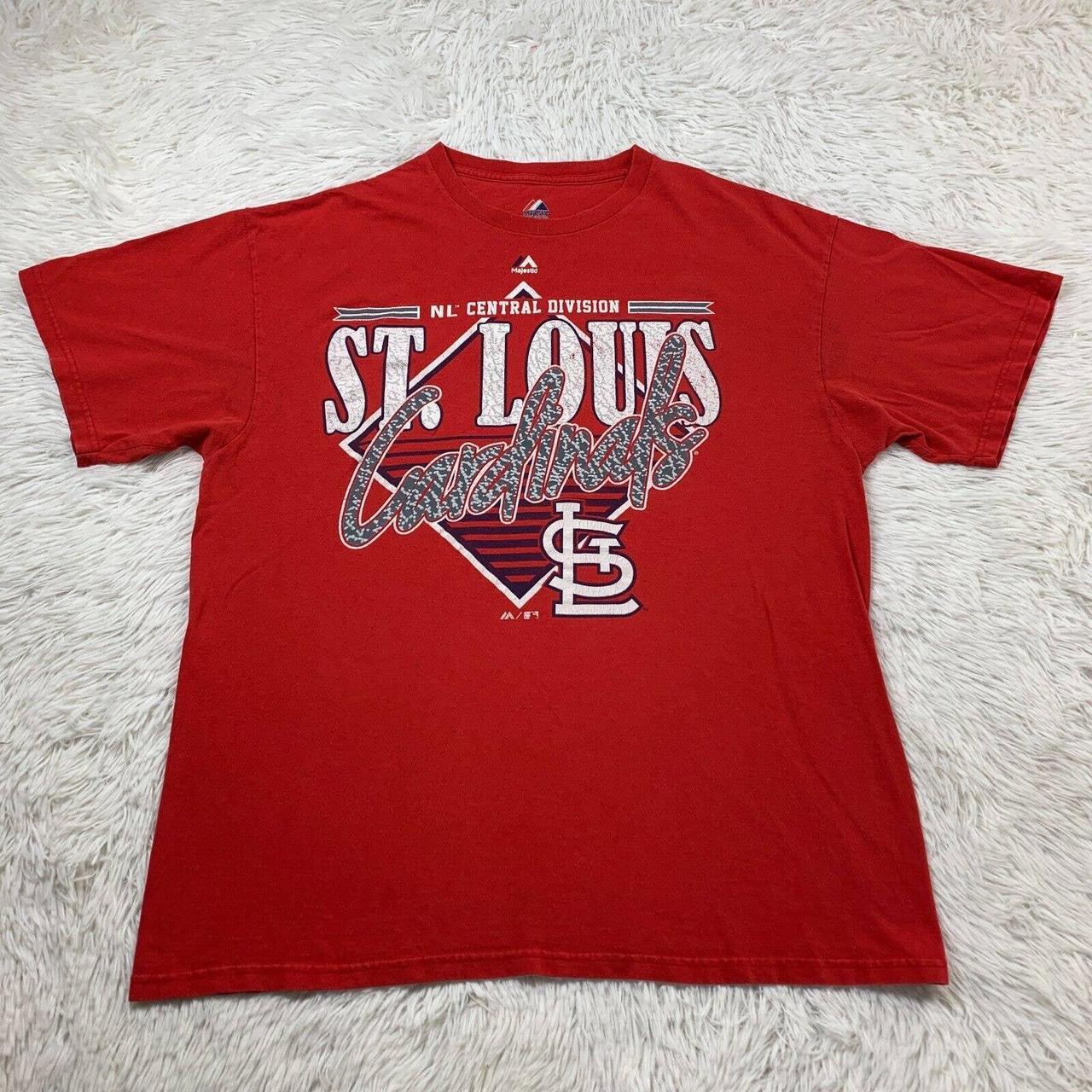 St. Louis Cardinals MLB T-Shirt by Majestic Baseball Adult Large
