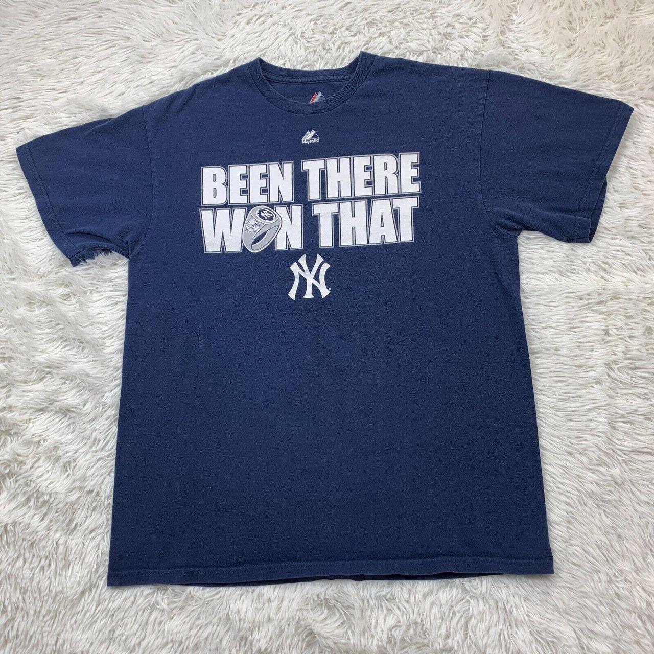 New York Yankees Blue Adult Men's New Large Jersey