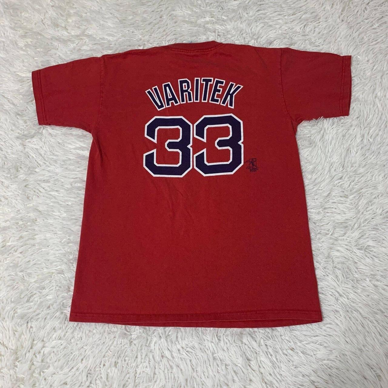 Boston Red Sox Shirt Adult Large Red Jason Varitek  - Depop