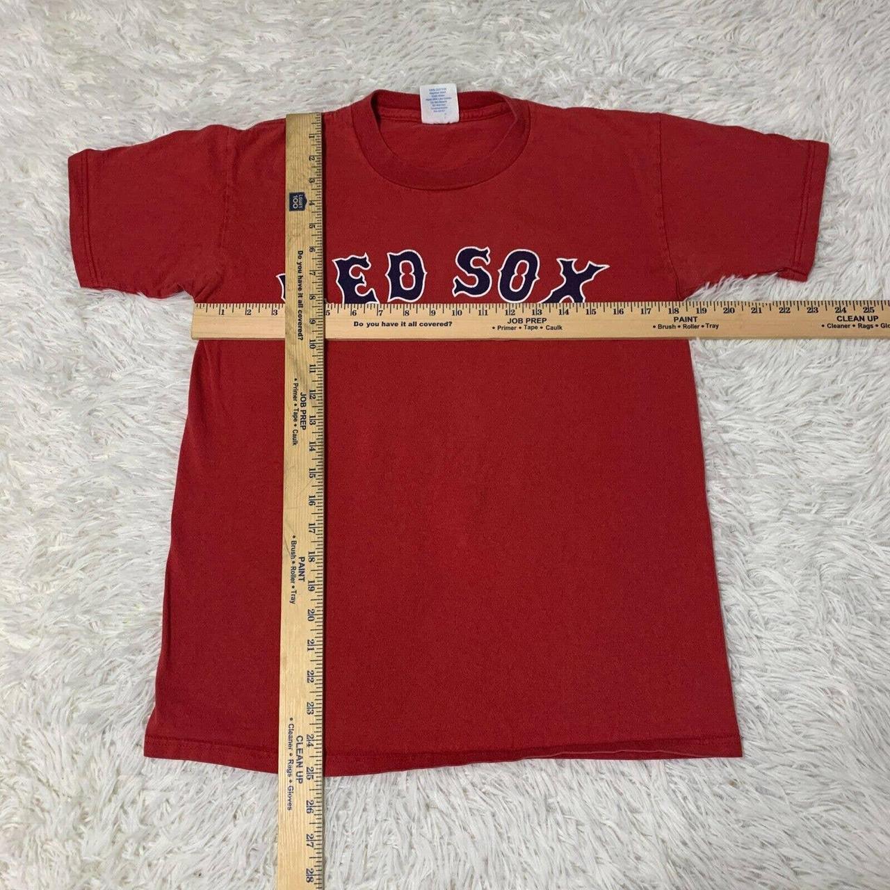 Boston Red Sox Shirt Adult Large Red Jason Varitek  - Depop