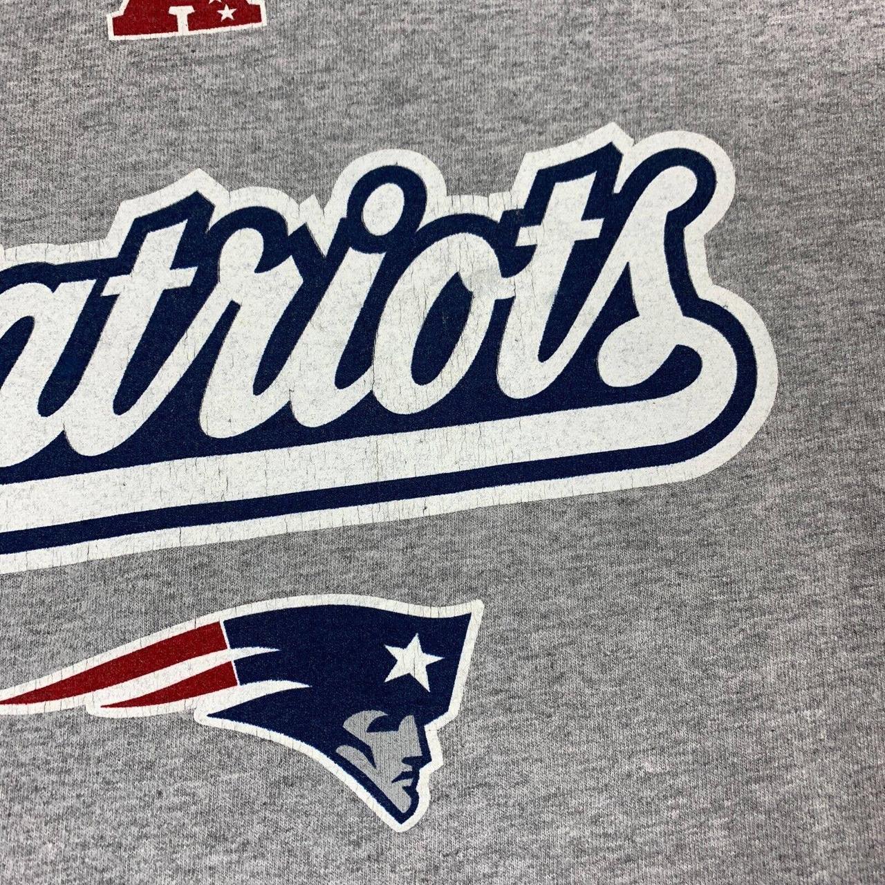 New England Patriots Shirt Adult Medium Gray NFL - Depop