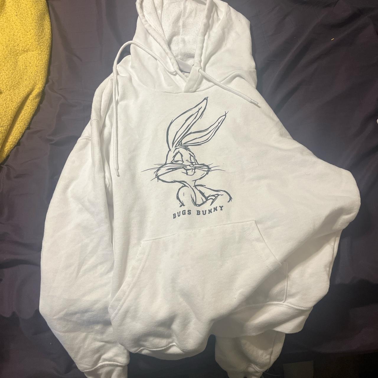 Looney tunes hoodie white Clearance