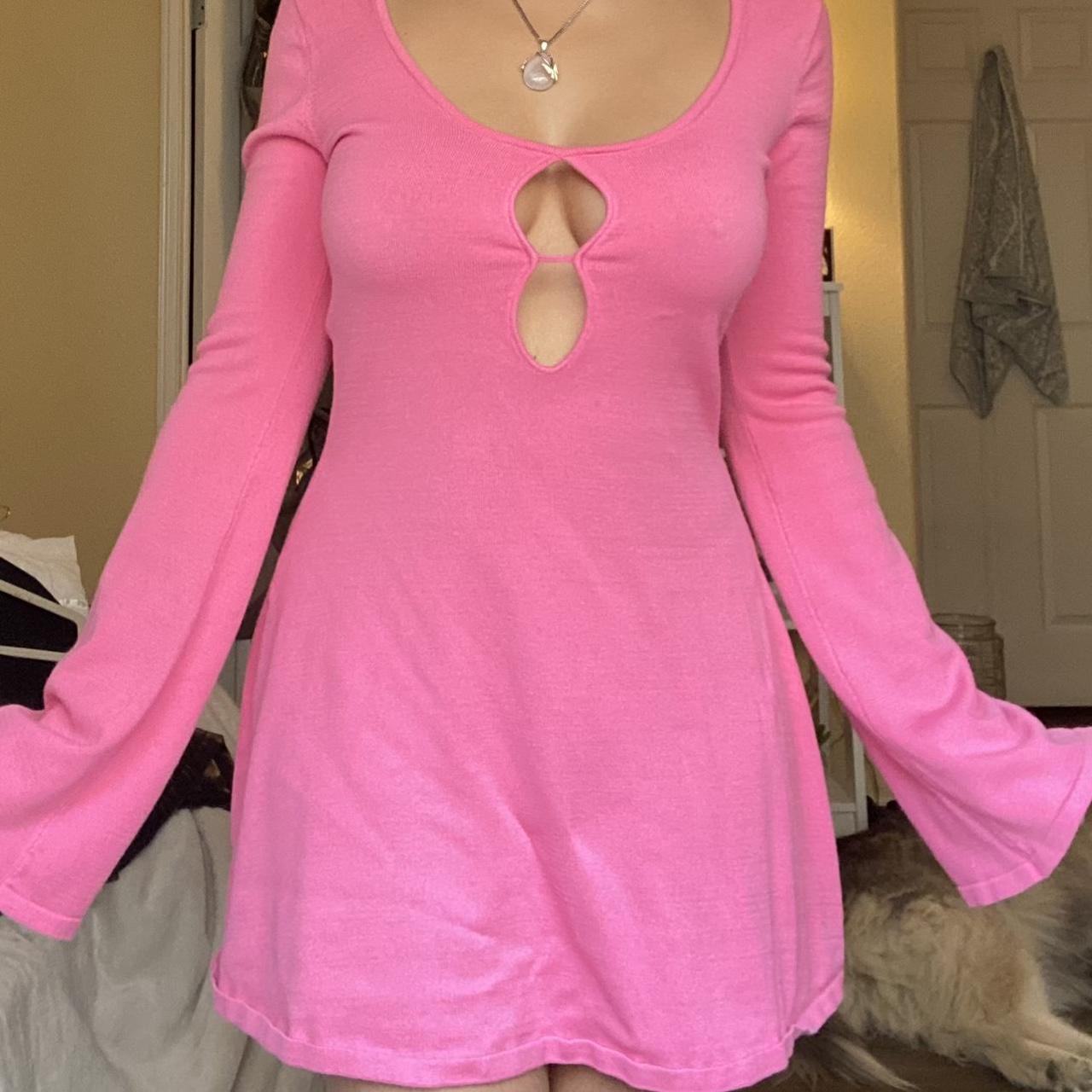Bubble gum pink Angel dress🎀 Never worn Pre washed... - Depop