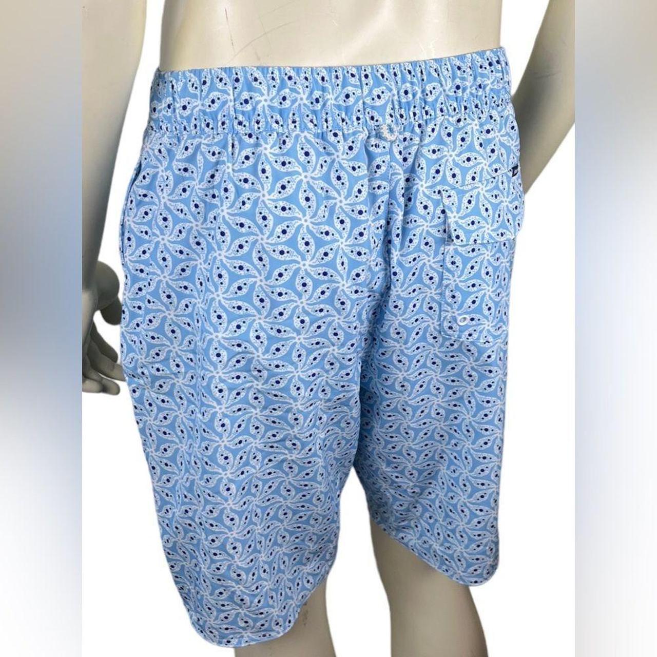 JENNIE-ELLEN Men's Blue and White Swim-briefs-shorts (3)