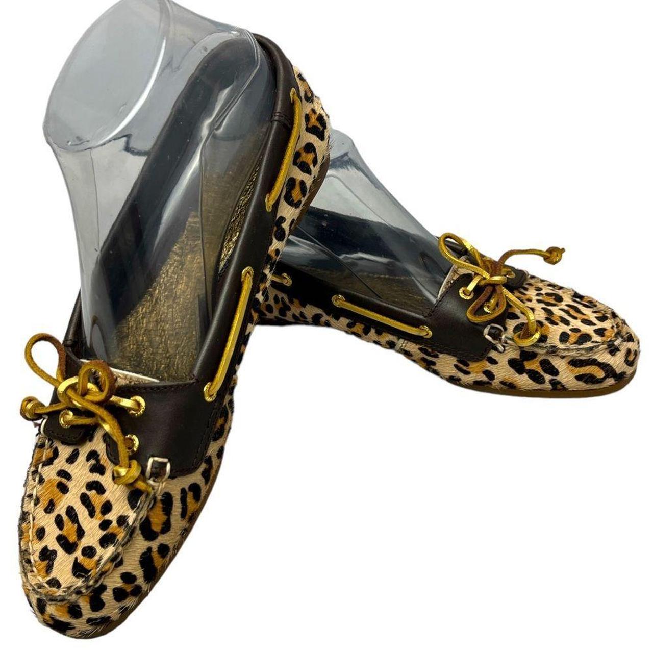 Sperry leopard clearance loafers