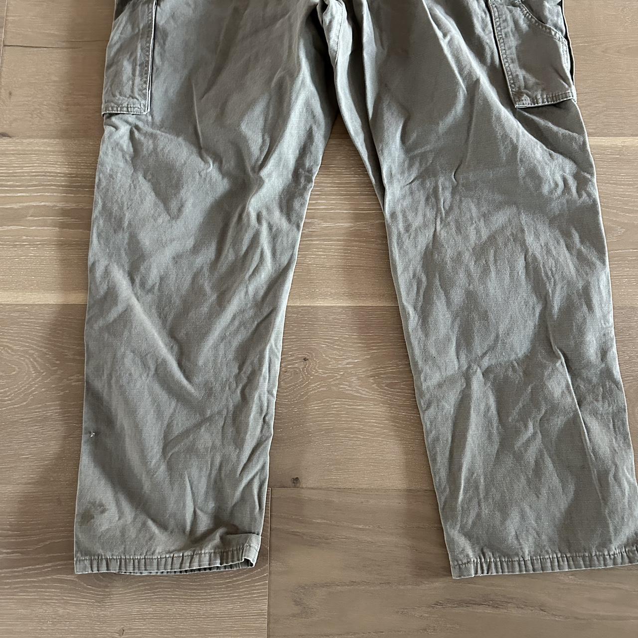 Vintage Wrangler Riggs cargo pants Size:45x31 Worn... - Depop