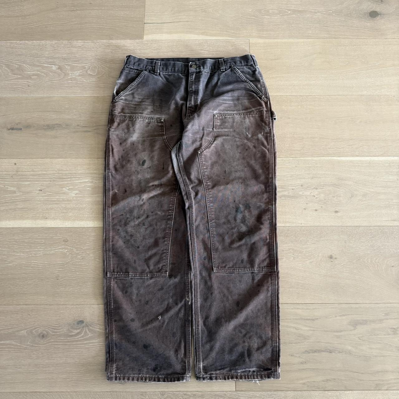 Carhartt Men's Faded Pants - Brown/Black - 38" – … - image 1