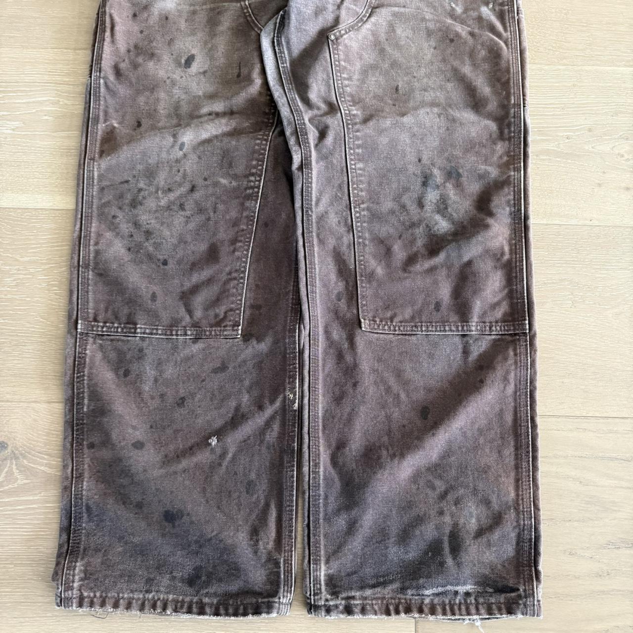 Carhartt Men's Faded Pants - Brown/Black - 38" – … - image 2