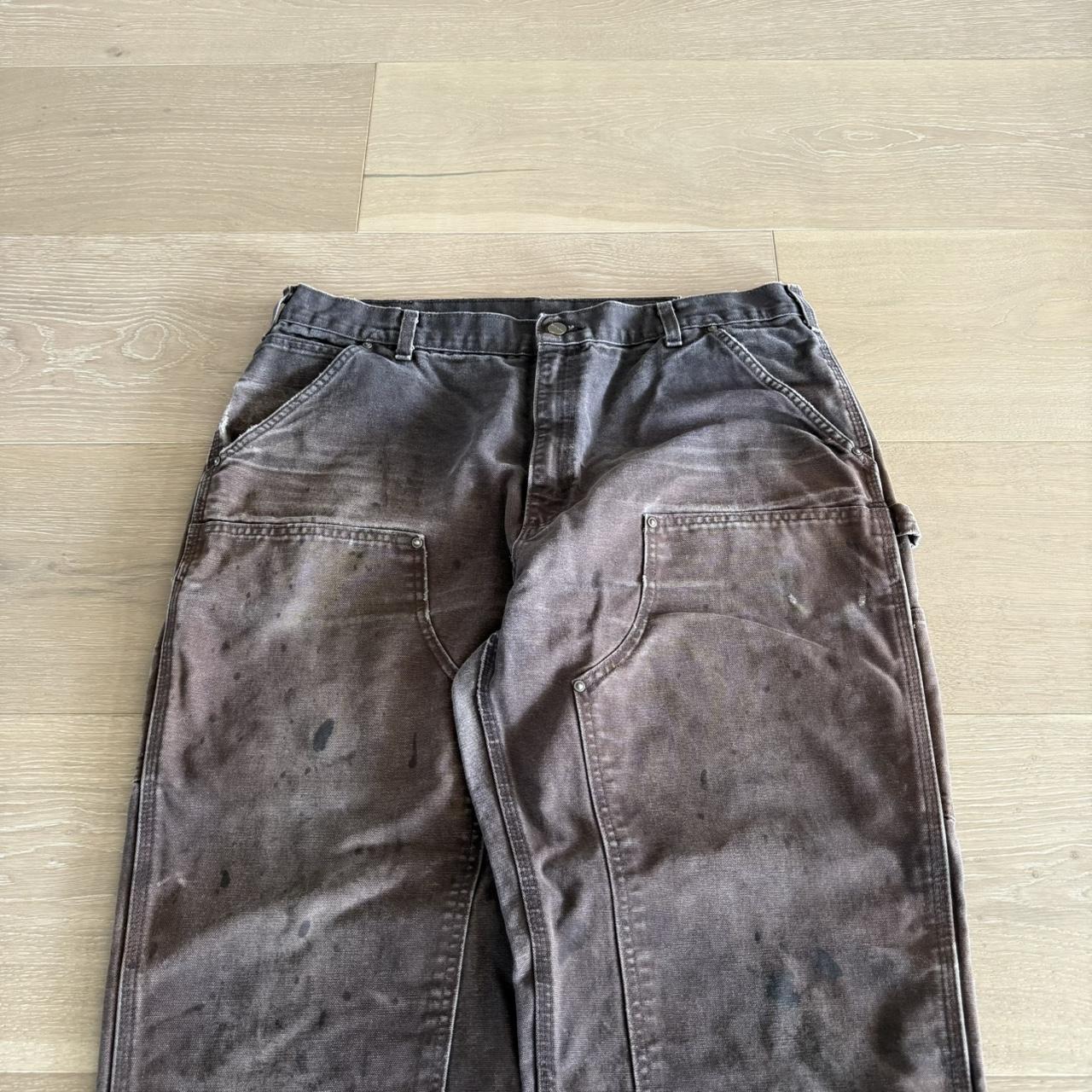 Carhartt Men's Faded Pants - Brown/Black - 38" – … - image 3