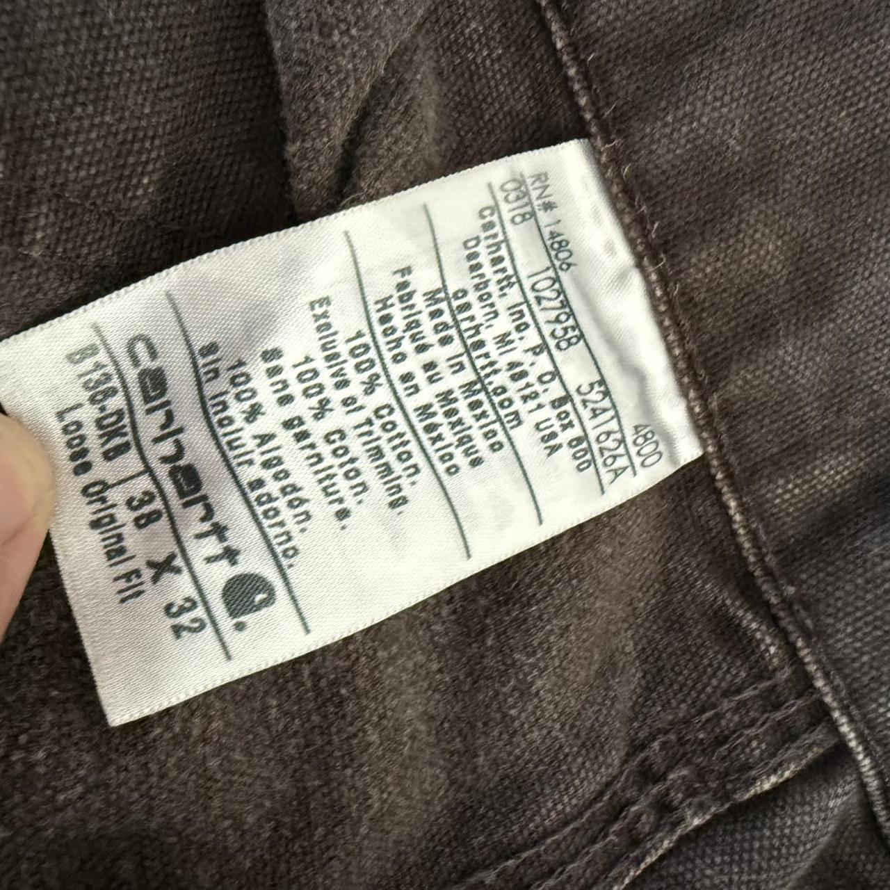 Carhartt Men's Faded Pants - Brown/Black - 38" – … - image 5