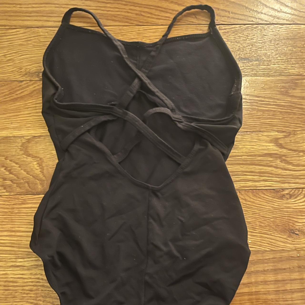 Pretty staple black leotard, quality reflected in... - Depop