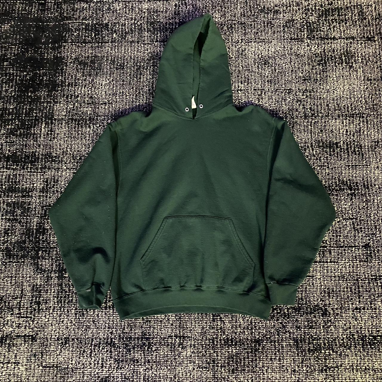 Vintage Blank Hoodie Condition: (8/10) ( cut tag... - Depop