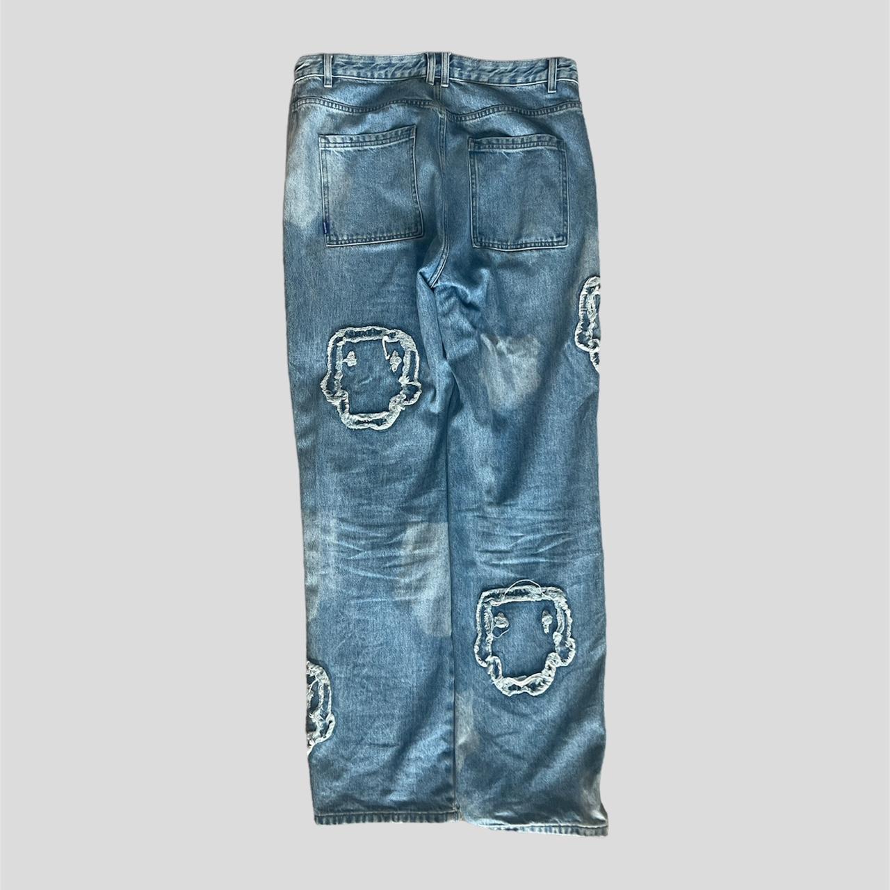『TAKA ORIGINAL』That's Fun distressed loose-fit jeans TAKA Original That's Fun distressed patchwork loose-fit