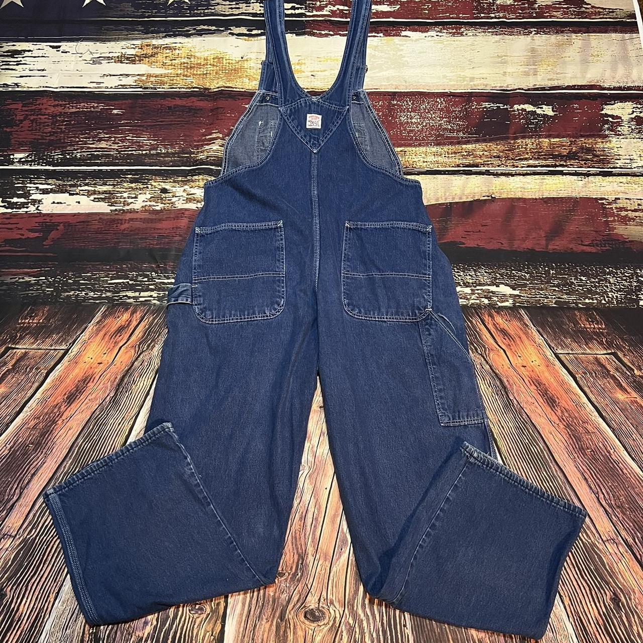 Vintage Pointer Bib Overalls Made in USA Size... Depop