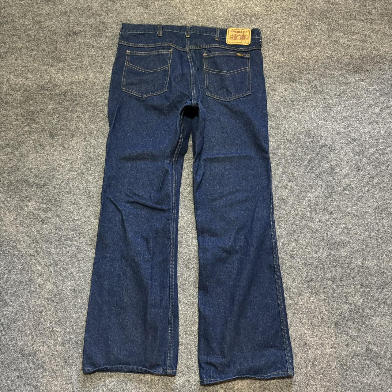 Vintage Sears Roebucks Denim Bootcut Jeans Talon Zip... - Depop