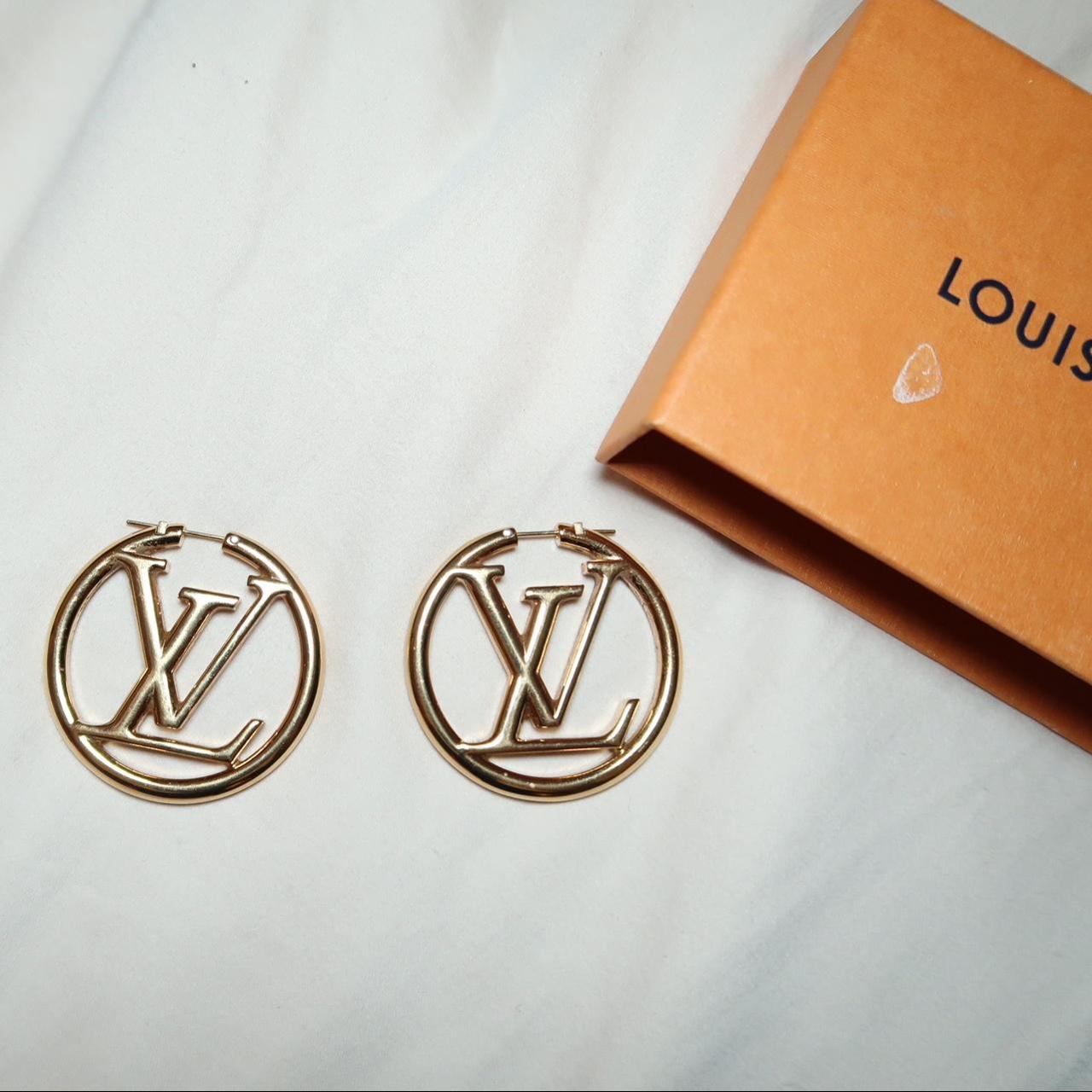 Louis Vuitton Hoops. Minimally worn. - Depop