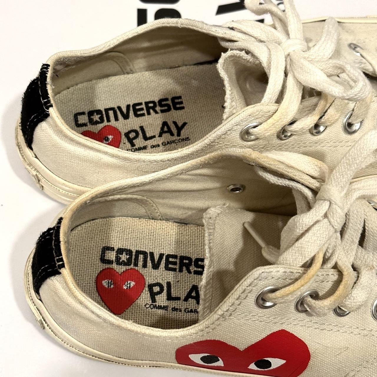 Comme des Garçons Play Women's White and Red Trainers (5)