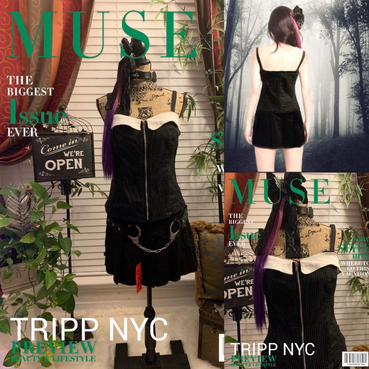 Tripp nyc, Tops, Vintage Tripp Nyc Y2k Black Corset Top