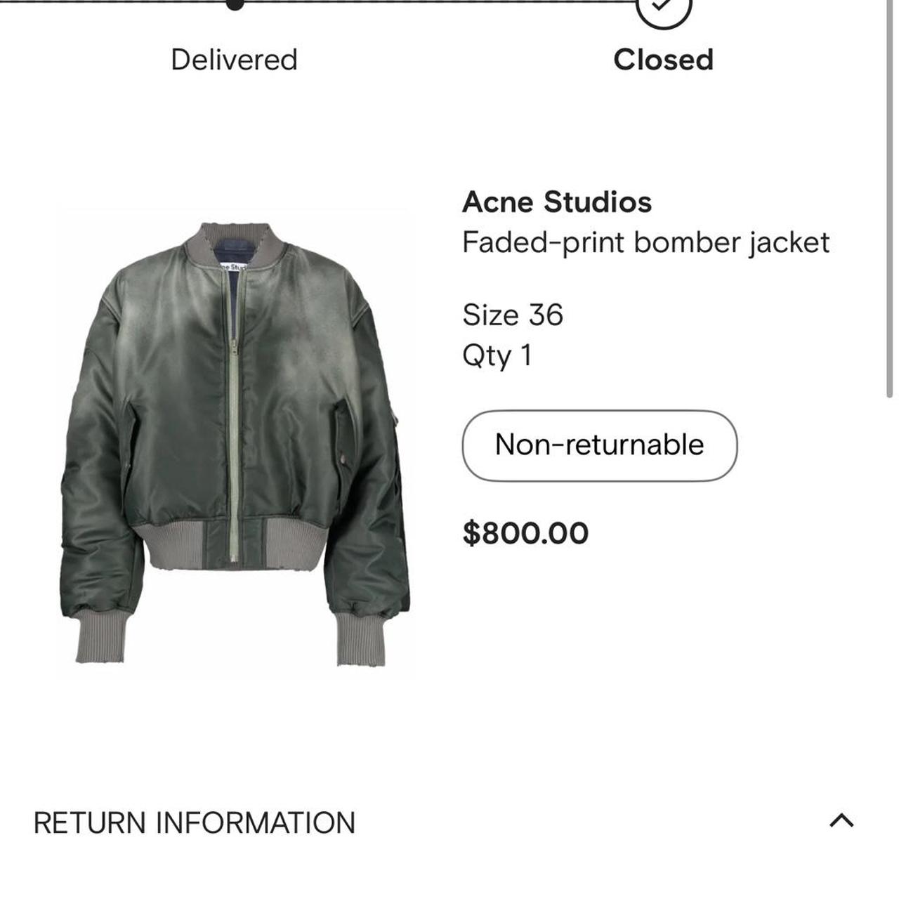 Acne Studios Fuel Tech PSS15 jacket Size 36 Bomber | Depop
