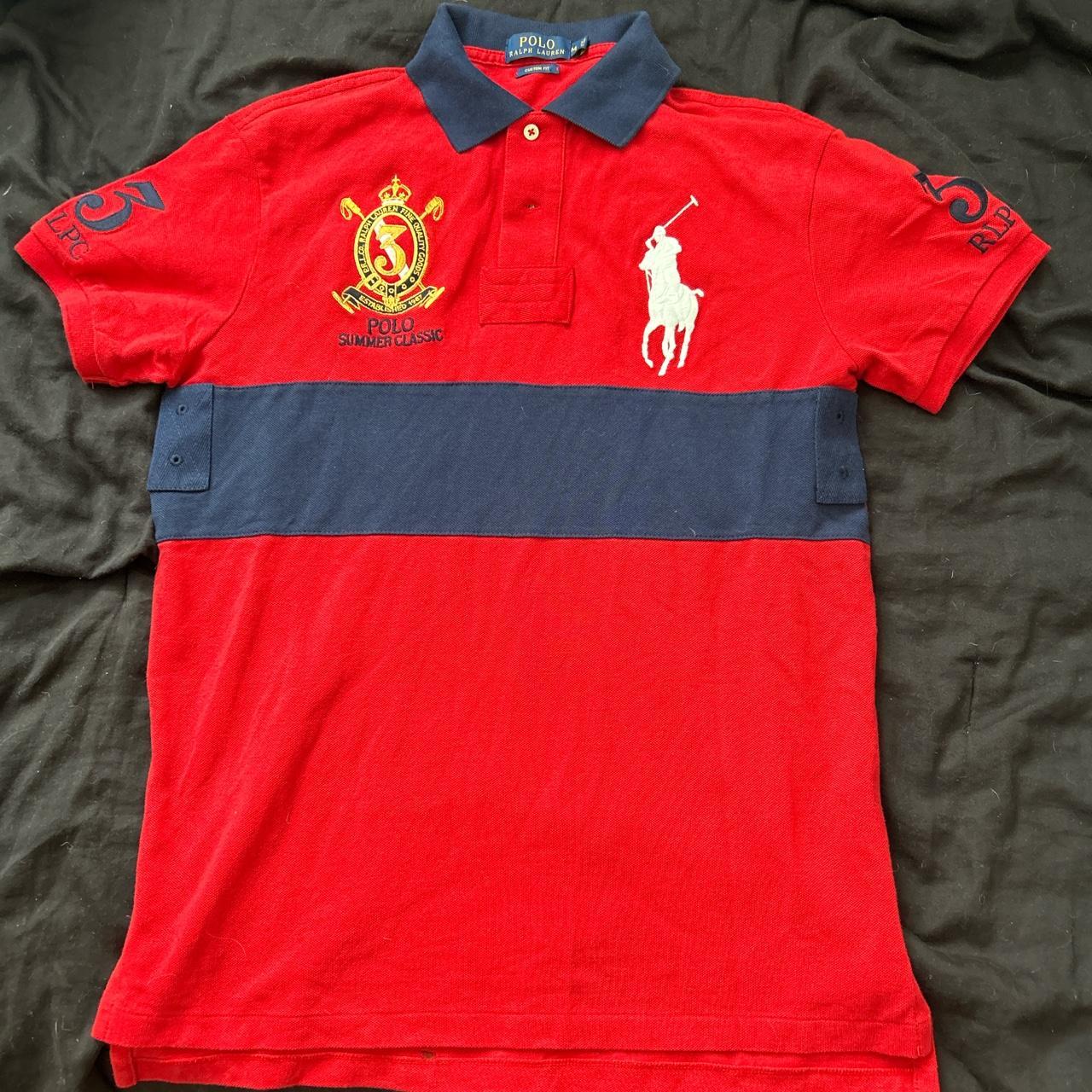 Polo Ralph Lauren Men's Red Polo-shirts | Depop