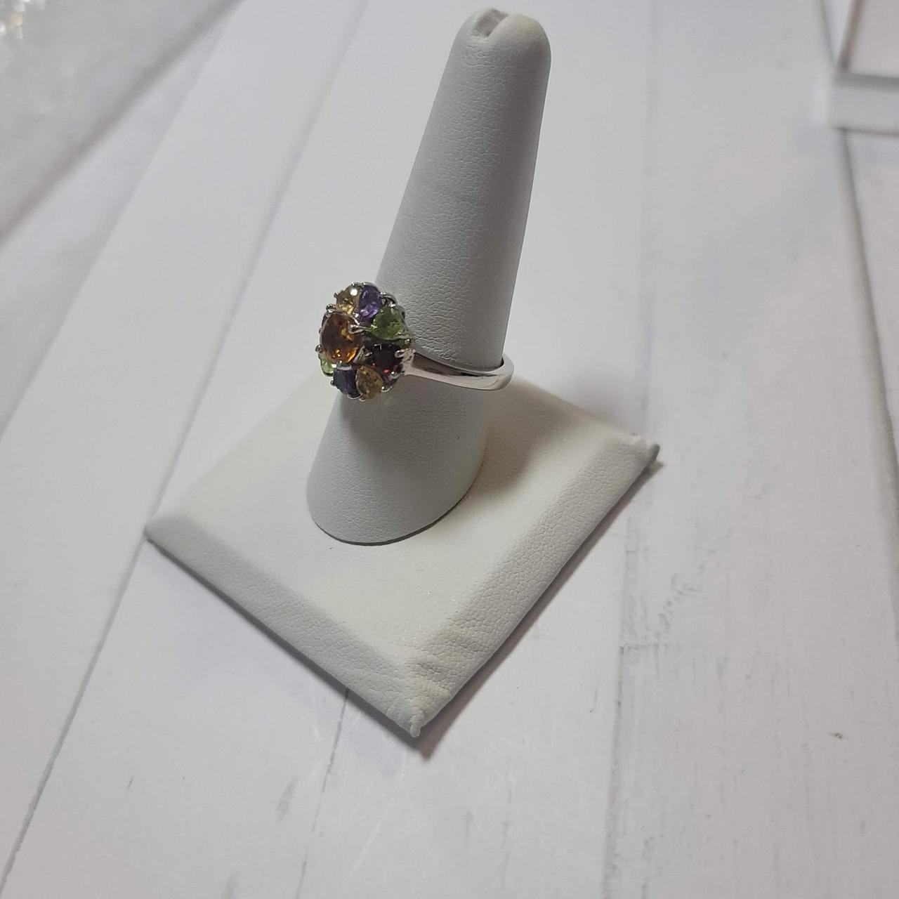 Preloved Women's Ring - Multi/Silver – Multi Gems… - image 2