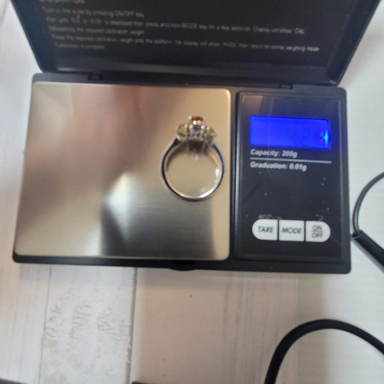 Preloved Women's Ring - Multi/Silver – Multi Gems… - image 6