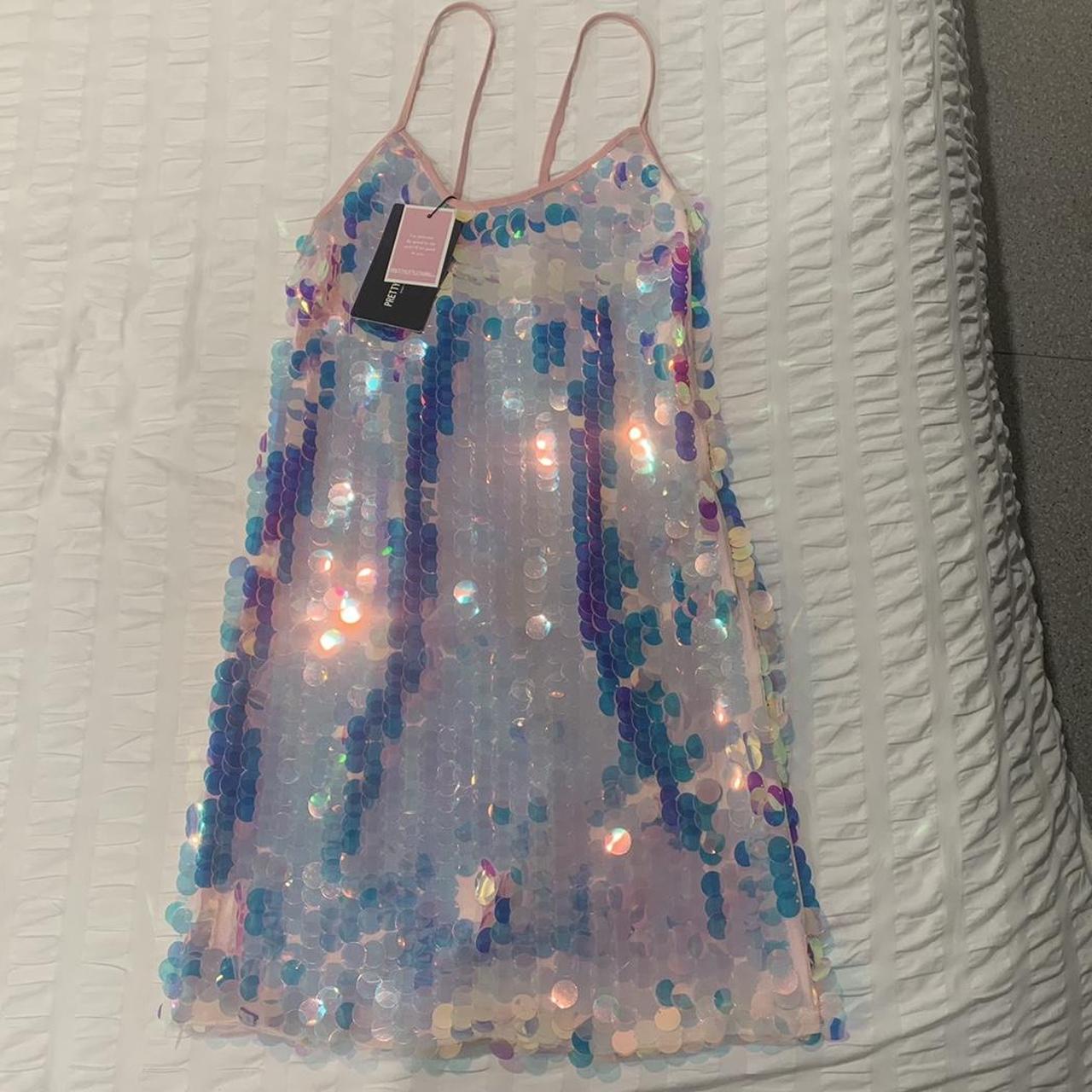 Sequin dress Pretty little thing Size... Depop